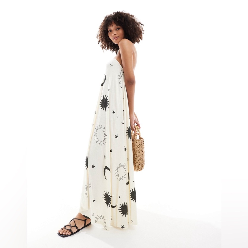 ASOS Celestial Maxi Strapless - Size 14/XL